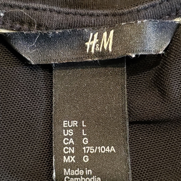 H&M Sheer Mesh Insert Dress Size L - Picture 6 of 8